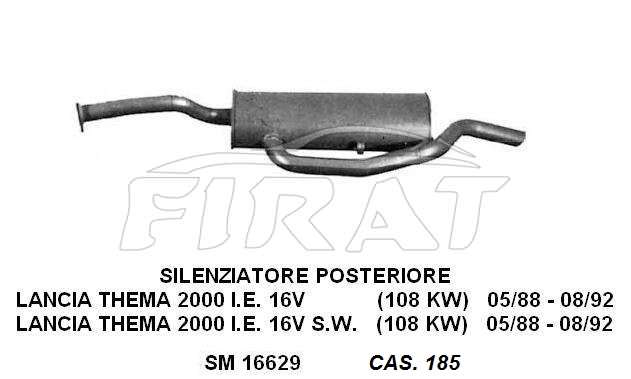 MARMITTA LANCIA THEMA 88 - 92 POST. 16629